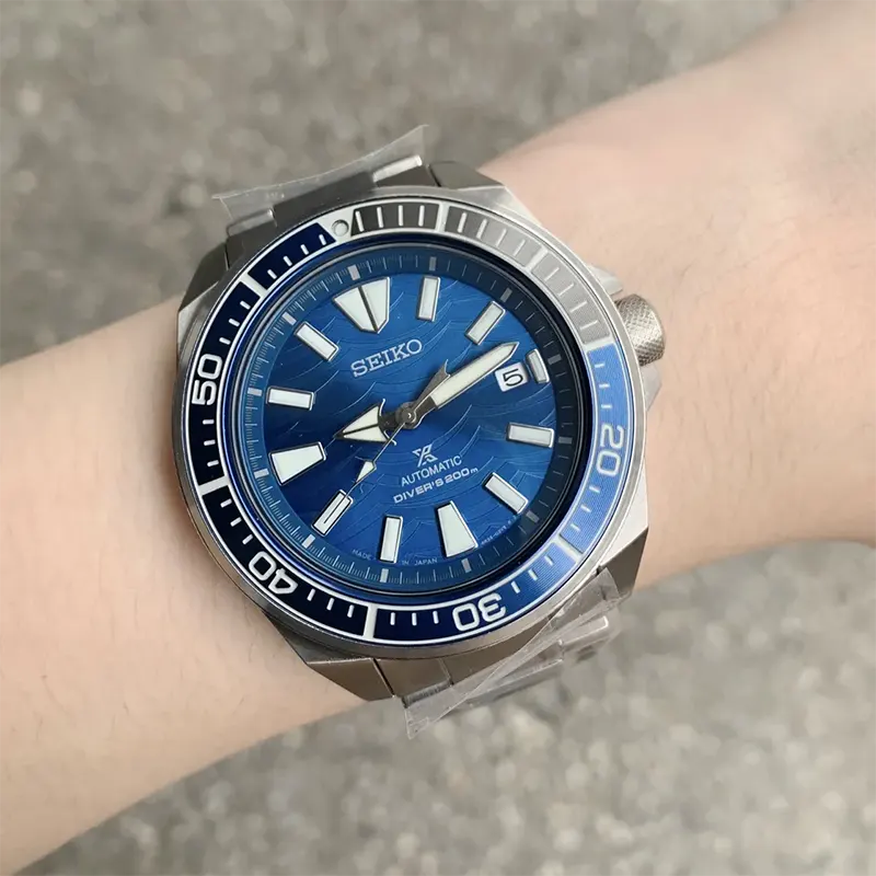 Seiko Men's Prospex Samurai Save The Ocean Blue Dial Watch | SRPD23J1